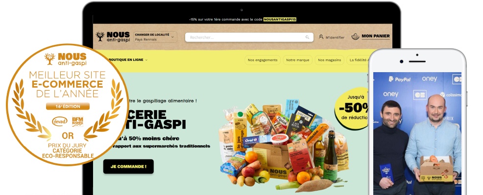 NOUS Antigaspi best eCommerce banner