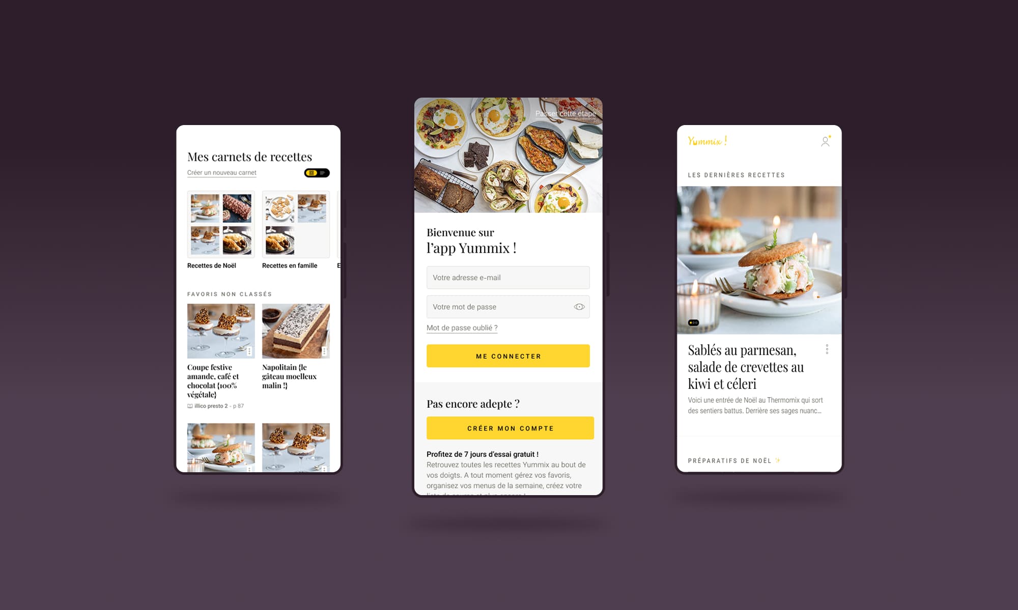 mockups yummix ecommerce